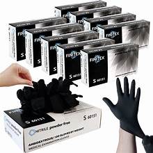 FINITEX - Black Nitrile Disposable Gloves