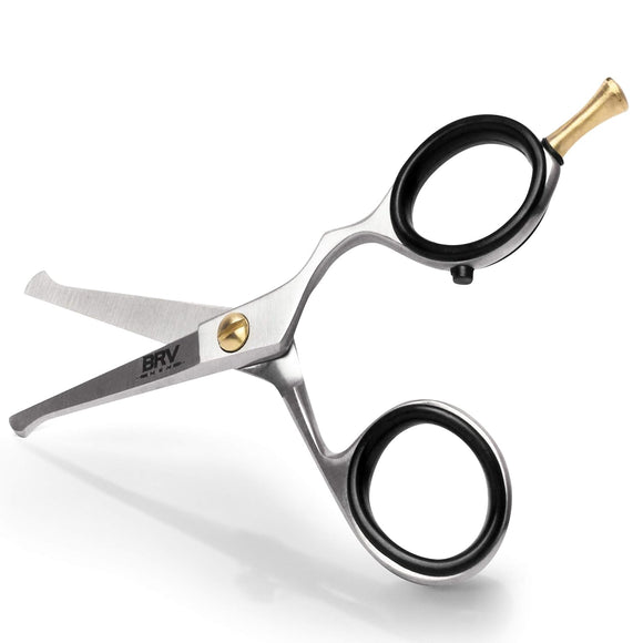 Professional Grooming Rounded-Tip Small Trim Scissors for Men 4.2