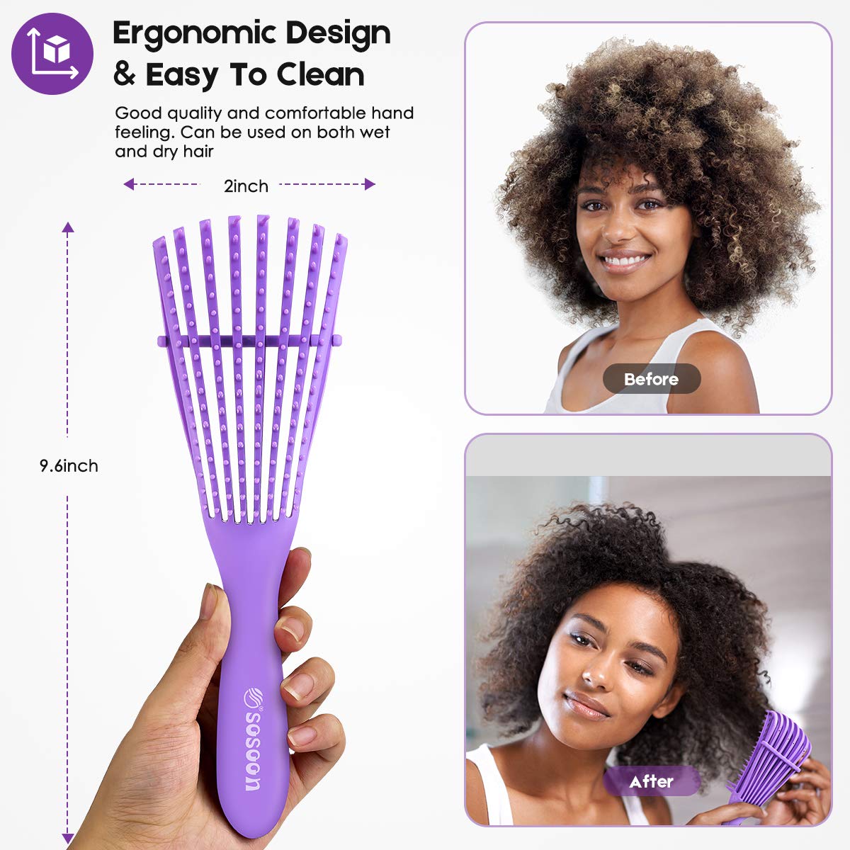 Detangling Hair Brush Set – GNA Salon Services - Main Image