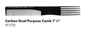 Carbon Dual Purpose Comb &.5"